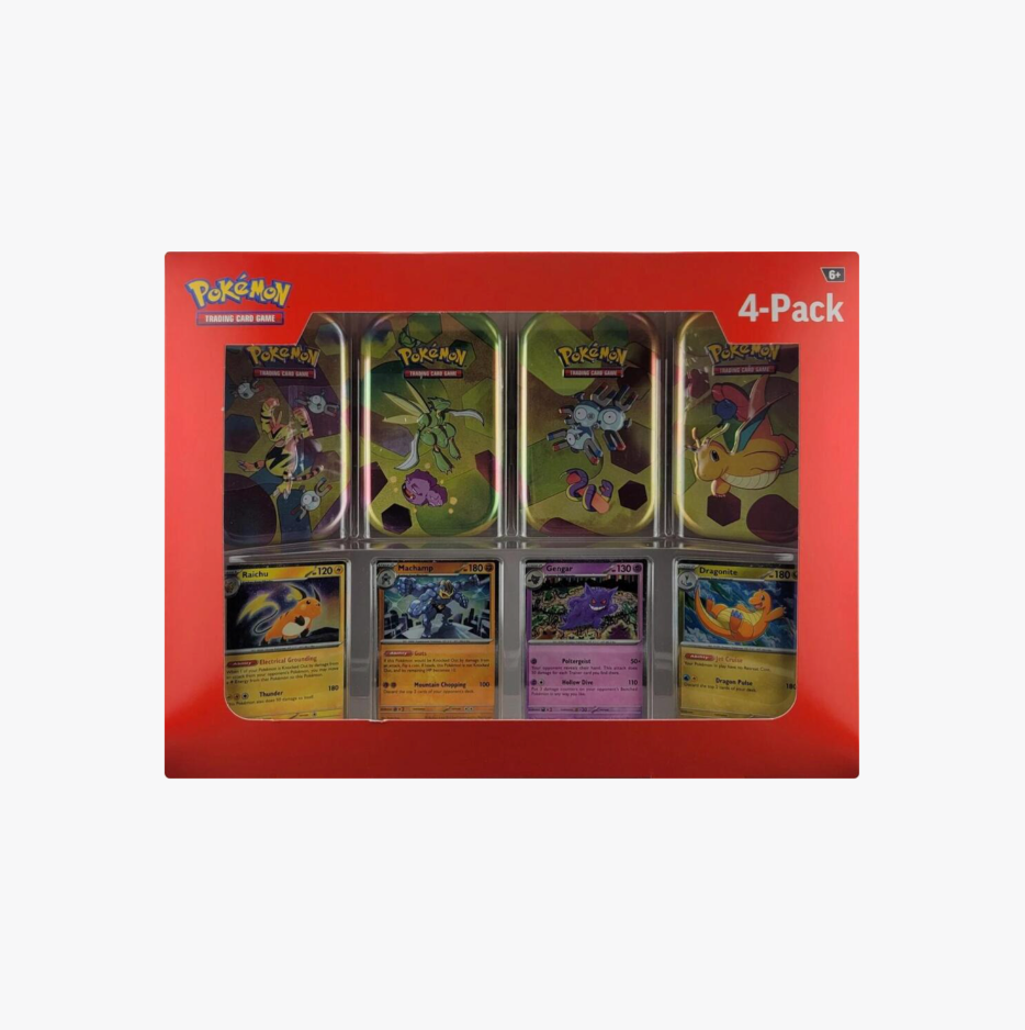 Pokemon Sam's Club 151 (4 Mini Tins + 4 Promo Cards Bundle)
