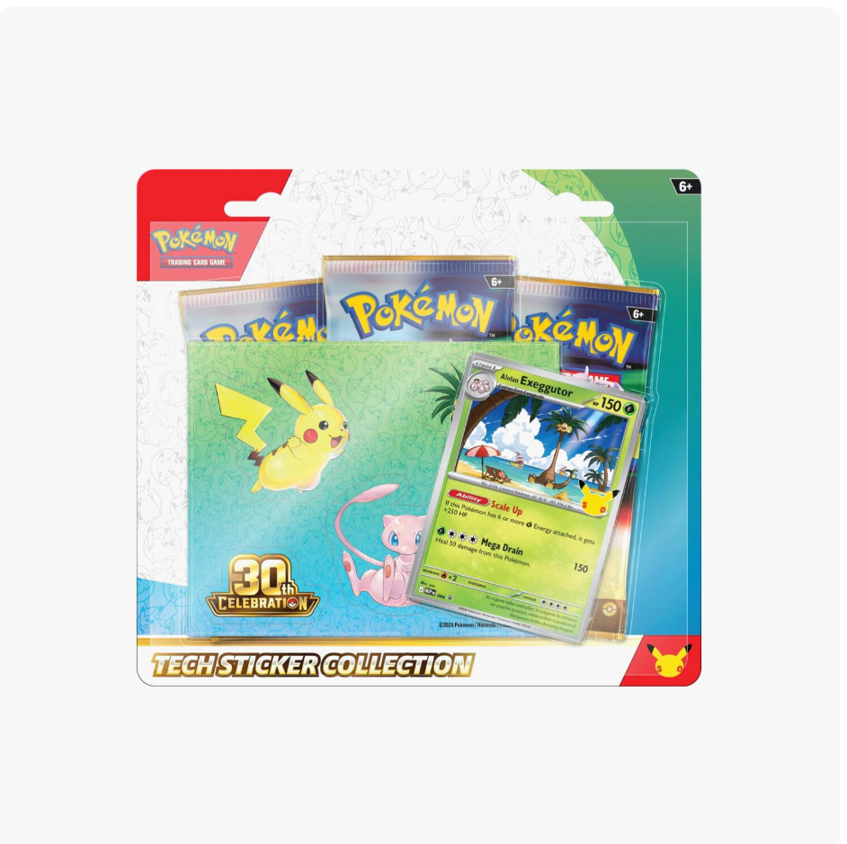 Pokemon 30th Celebration Tech Sticker Collection [Alolan Exeggutor] - ME