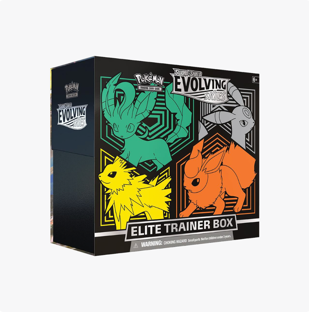 Pokemon Evolving Skies Elite Trainer Box [Flareon/Jolteon/Umbreon/Leafeon] - SWSH07: Evolving Skies (SWSH07)