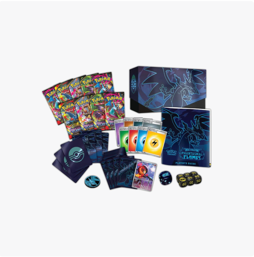 Pokemon Phantasmal Flames Elite Trainer Box – Hobby Box TCG Pokemon Phantasmal Flames Elite Trainer Box – Hobby Box TCG